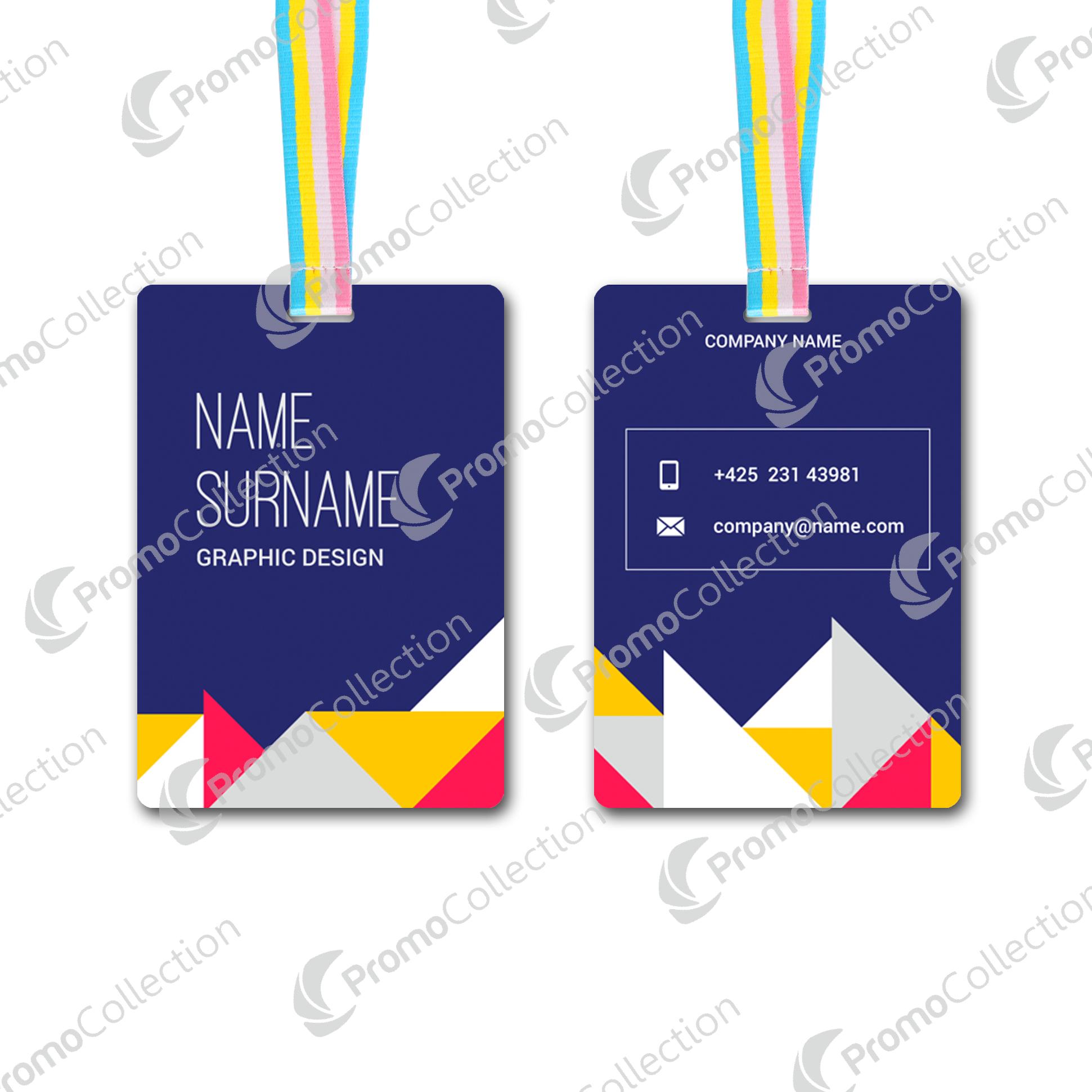 Large Unique Printed Name Tag (90 x 130 mm)