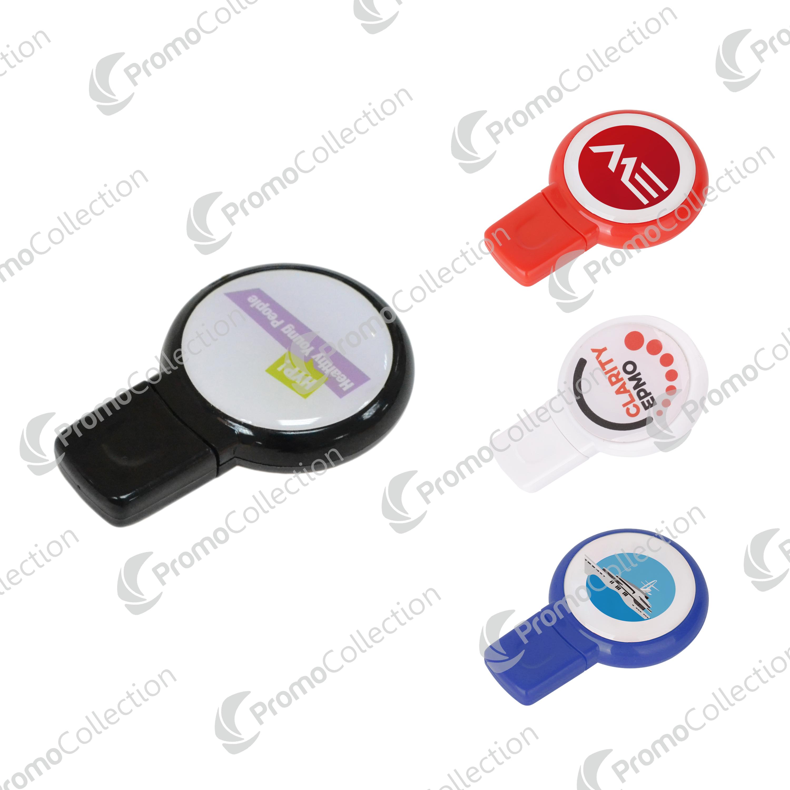 Usb Flash Not Fully Rounded Round Domed Flash Drive