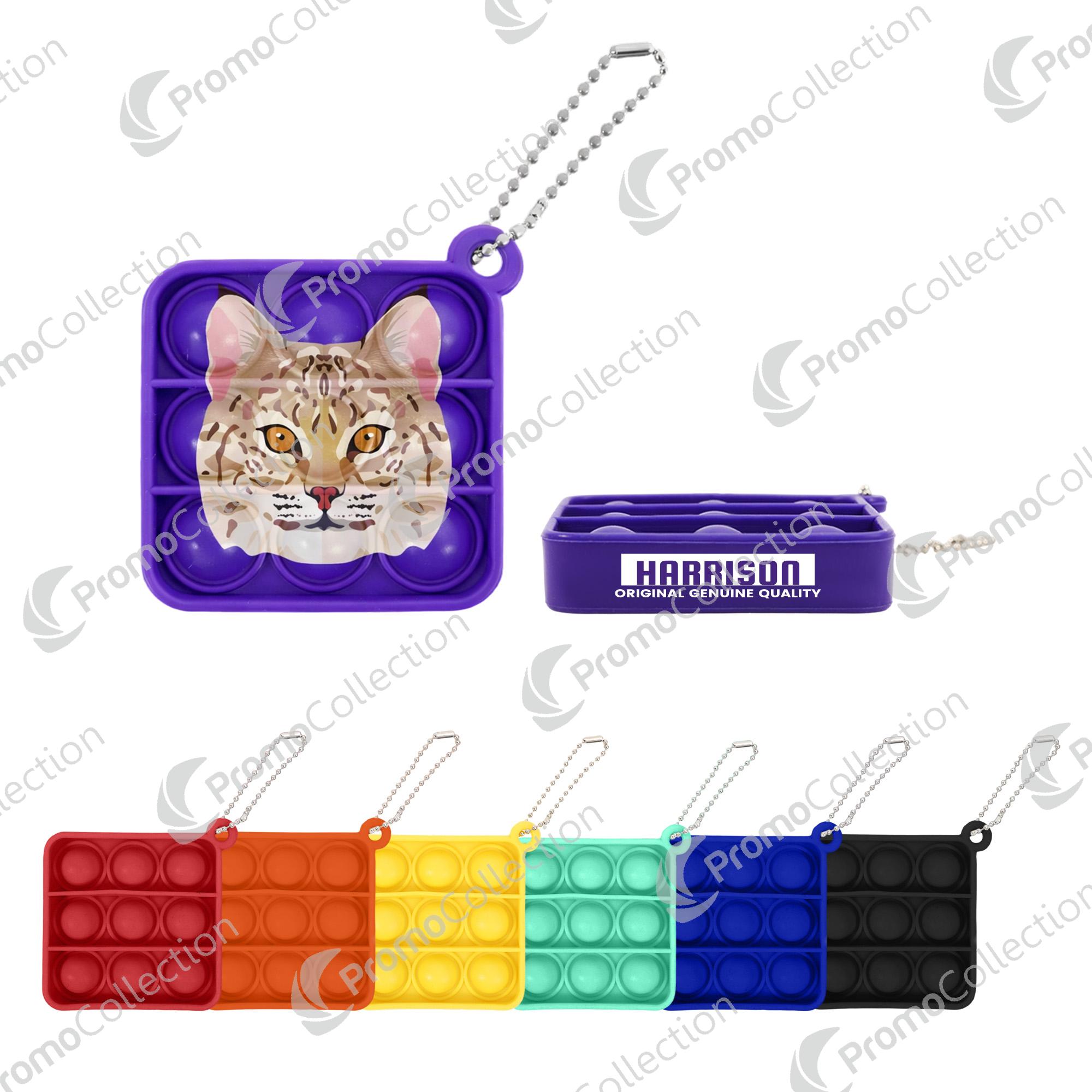 Essa Fidget Keychain Square Fidget Keychain