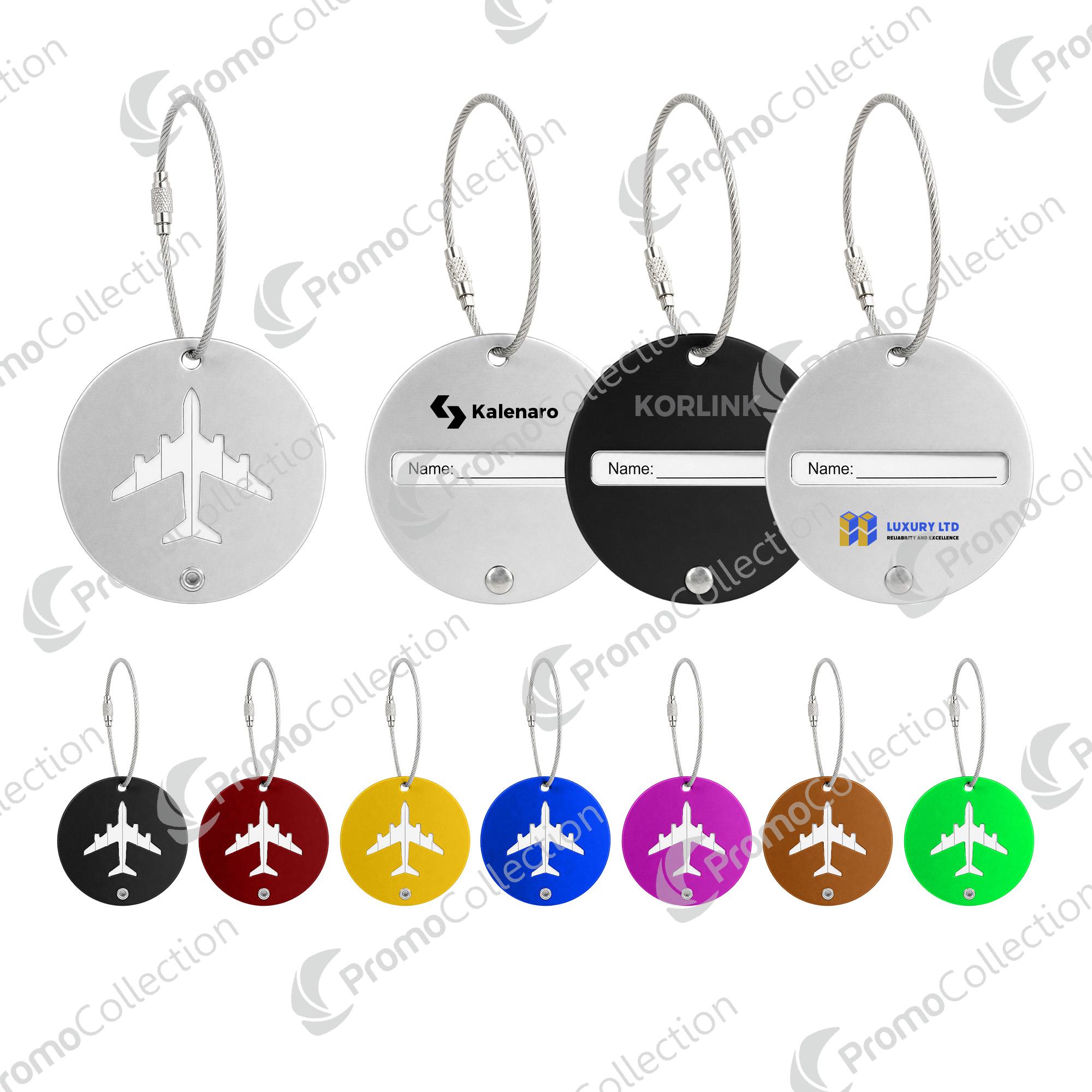 Plane Round Wire Cable Luggage Tag